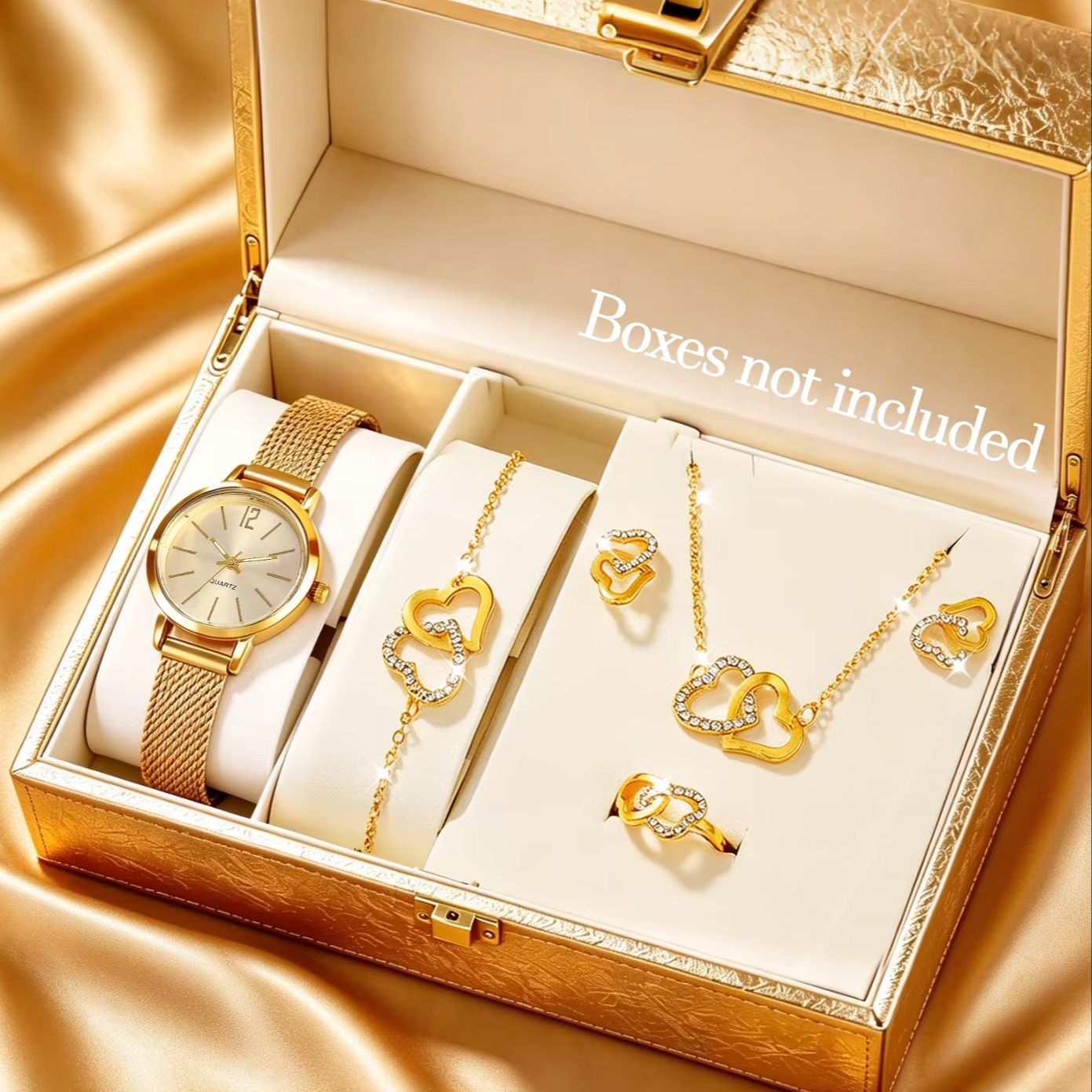 6-Piece Set of Light Luxury Mi - Luxury Watch Gift For Her ulasan dan harga