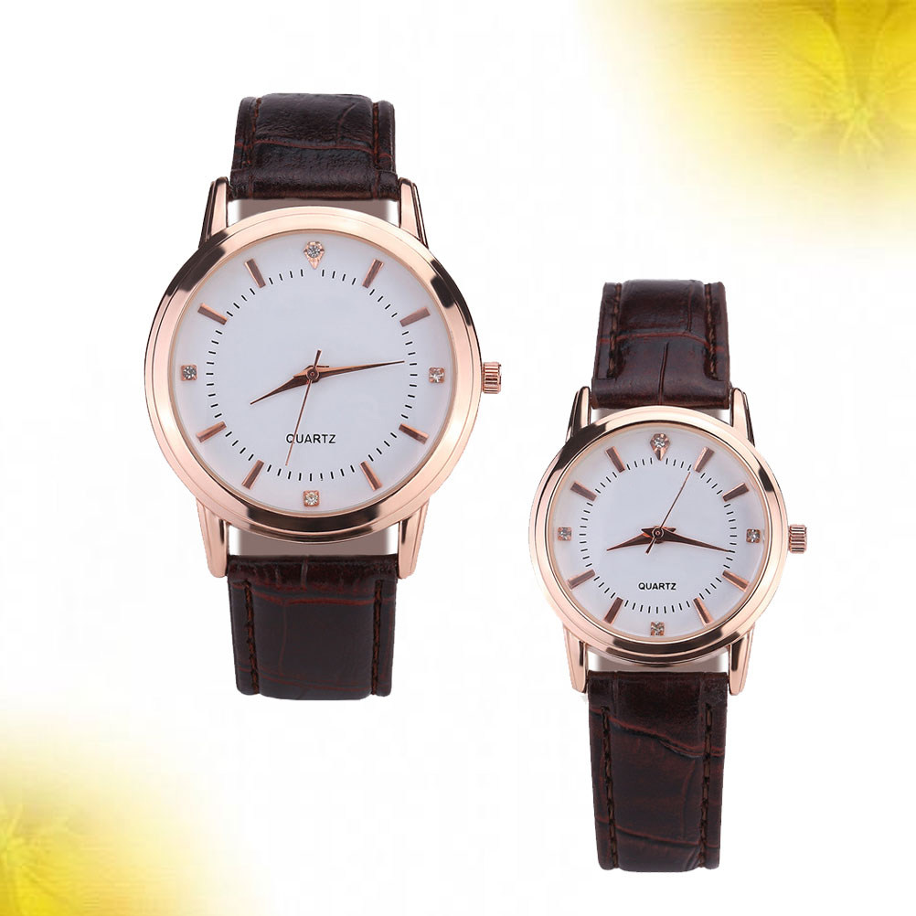 2Pcs Couple Quartz Watches Bro - Luxury Watch Gift For Her ulasan dan harga