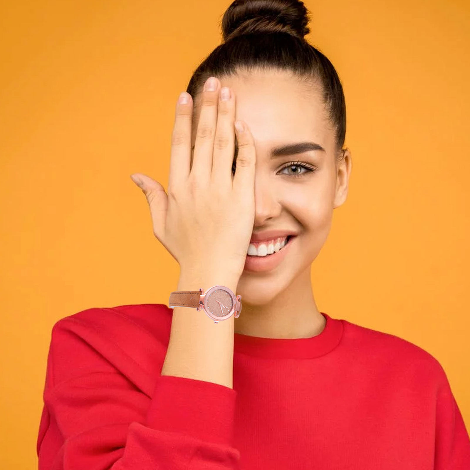 2Pcs Women Quartz Watch Design - Luxury Watch Gift For Her ulasan dan harga