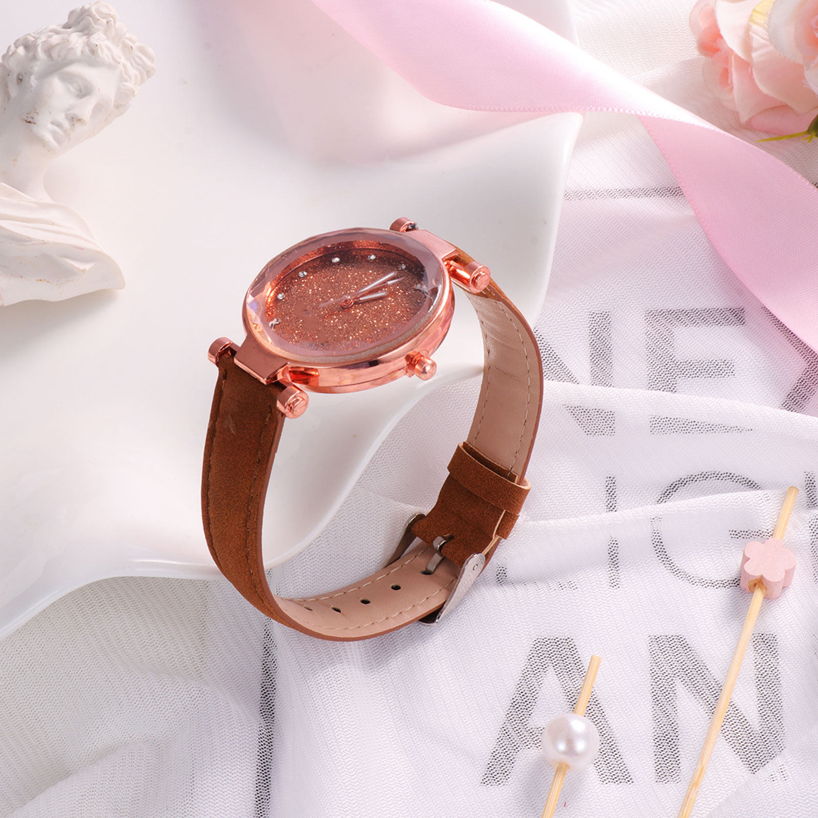 2Pcs Women Quartz Watch Design - Luxury Watch Gift For Her ulasan dan harga