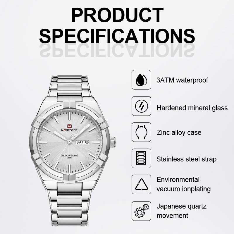 Top Brand NAVIFORCE Men's Watc - Luxury Watch Magazine ulasan dan harga